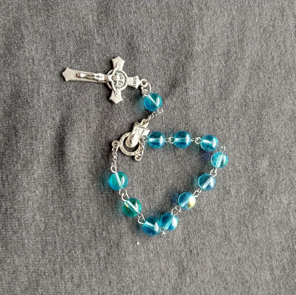 Handmade mini rosary